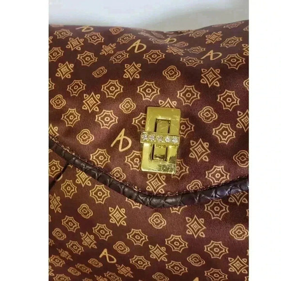 Alfred Durante signature shoulder bag medium size leather man made mix material - Picture 3 of 10